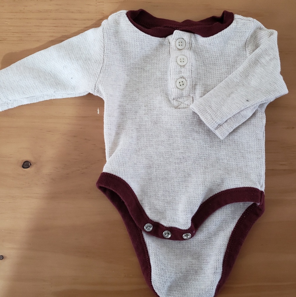 Thermal long sleeve onesie